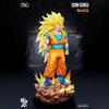 Infinite Super Three Goku Figure Seven Dragon Ball Anime Illuminating Statue Doll Model Super Saiyan 2D