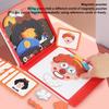 WANDAVICTA® Magnetisches Puzzle mit Charakteren, 53 Teile, Aufbewahrungsbox, Lernspielzeug für Kinder ab 3 Jahren