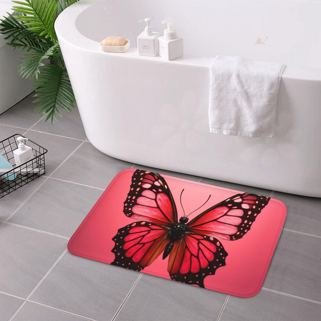 1 szt. Wzór Motyla Monarcha Dywanik Kuchenny Mata Wejściowa Antypoślizgowa Pop Design Dywanik Łazienkowy Mata do Kąpieli Dywan do Domu Zlewu Prania Dekoracja