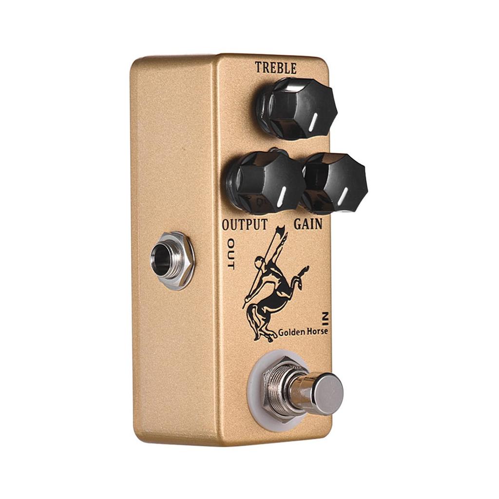Btuty Golden Horse Guitar Overdrive Effect Pedal with Full Metal Shell and True Bypass