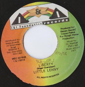 7inch Record LITTLE LENNY  Liberty II0013 I  I Foundatio Jamaica Reggae Ska  Dub Used