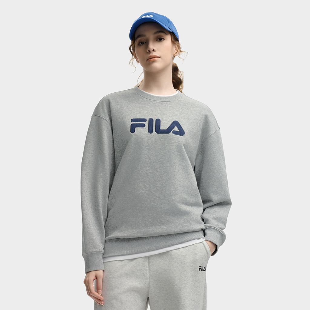 New FILA ORIGINALE Sweatshirt Unisex Cartier Heather Gray F51U539205FMG