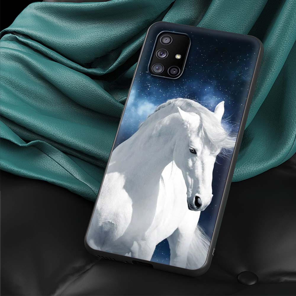 Running Horse Animal Fundas for Samsung Galaxy A70 A50 A40 A20s A30 A10s A20e A10 A02s A01 Phone Case for Samsung A51 A72 Cover
