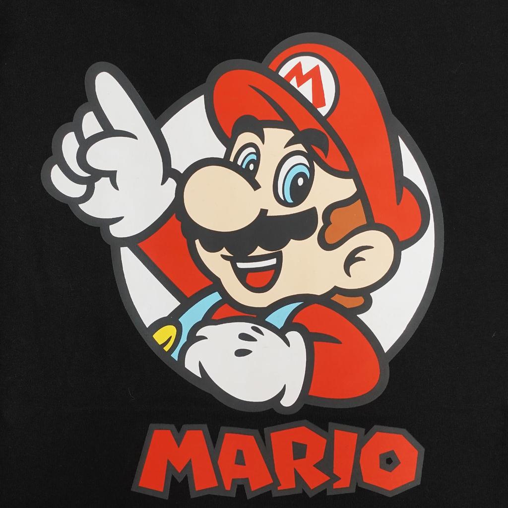 Fineplus Super Mario Short Sleeve T-Shirt with Mario Print
