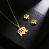 European Fashion Star & Moon Clavicle Necklace and Earring Set