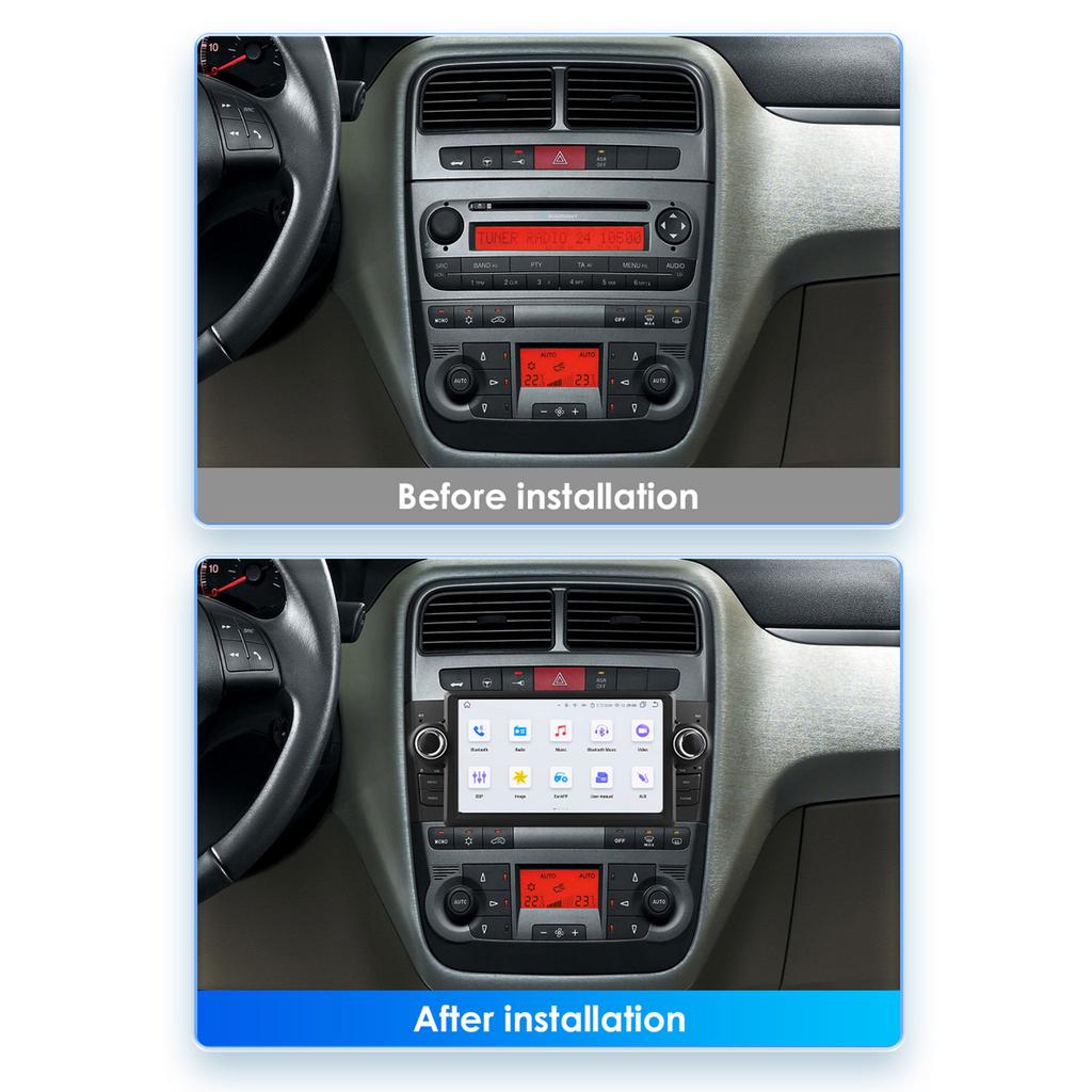 Hizpo Intelligent 7862 2din RDS FM Android Autoradio for Fiat Grande Punto Linea Car Radio Multimedia Video Player GPS Navi Head Unit Carplay 4G WIFI