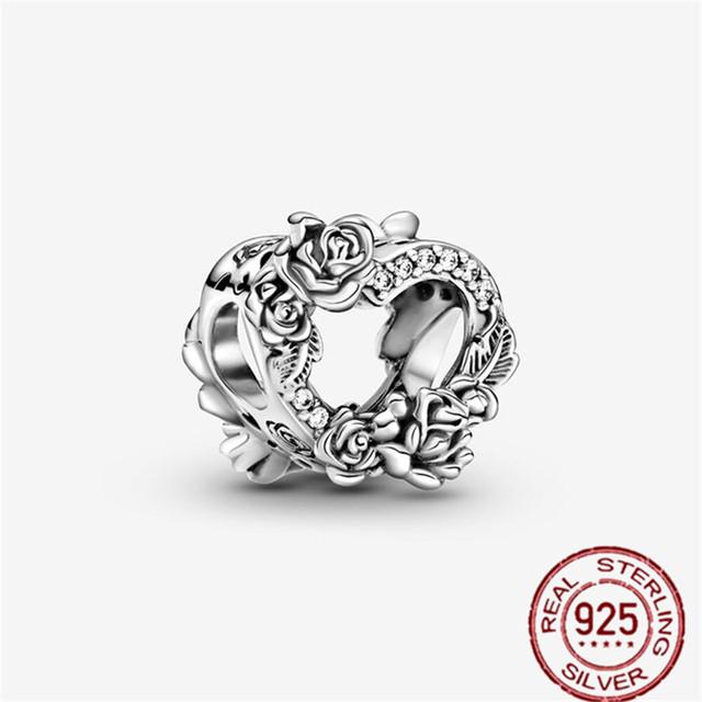 Charms Nou Sosire Mărgele Argint Sterling 925 Cruce orbitoare Dragoste Inimă Parfum Pandantive Se potrivesc brățării originale Bijuterii
