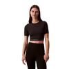 Moisture Wicking Letter Jacquard Yoga Fitness Short Sleeve T-Shirt Women Tops GWS6K217