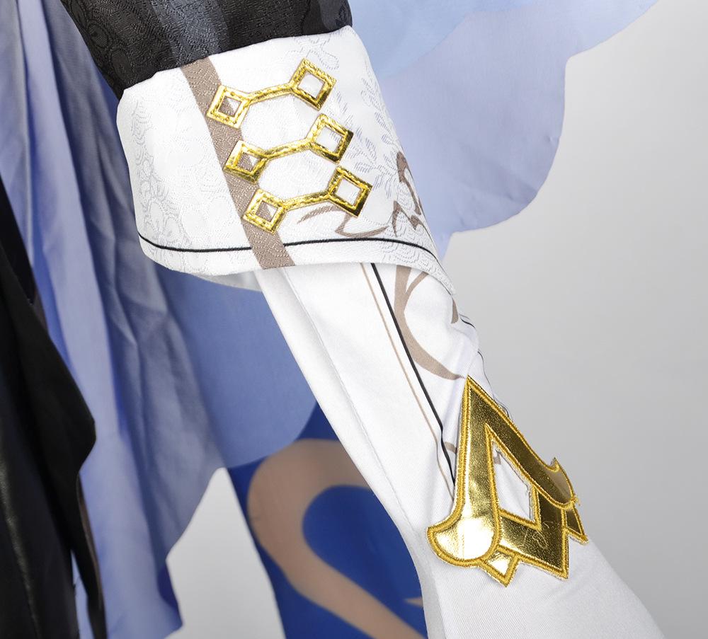 Clorinde Cosplay Rinkinys - Genshin Impact Fontaine Agentas Pilnas Kostiumas Moterims