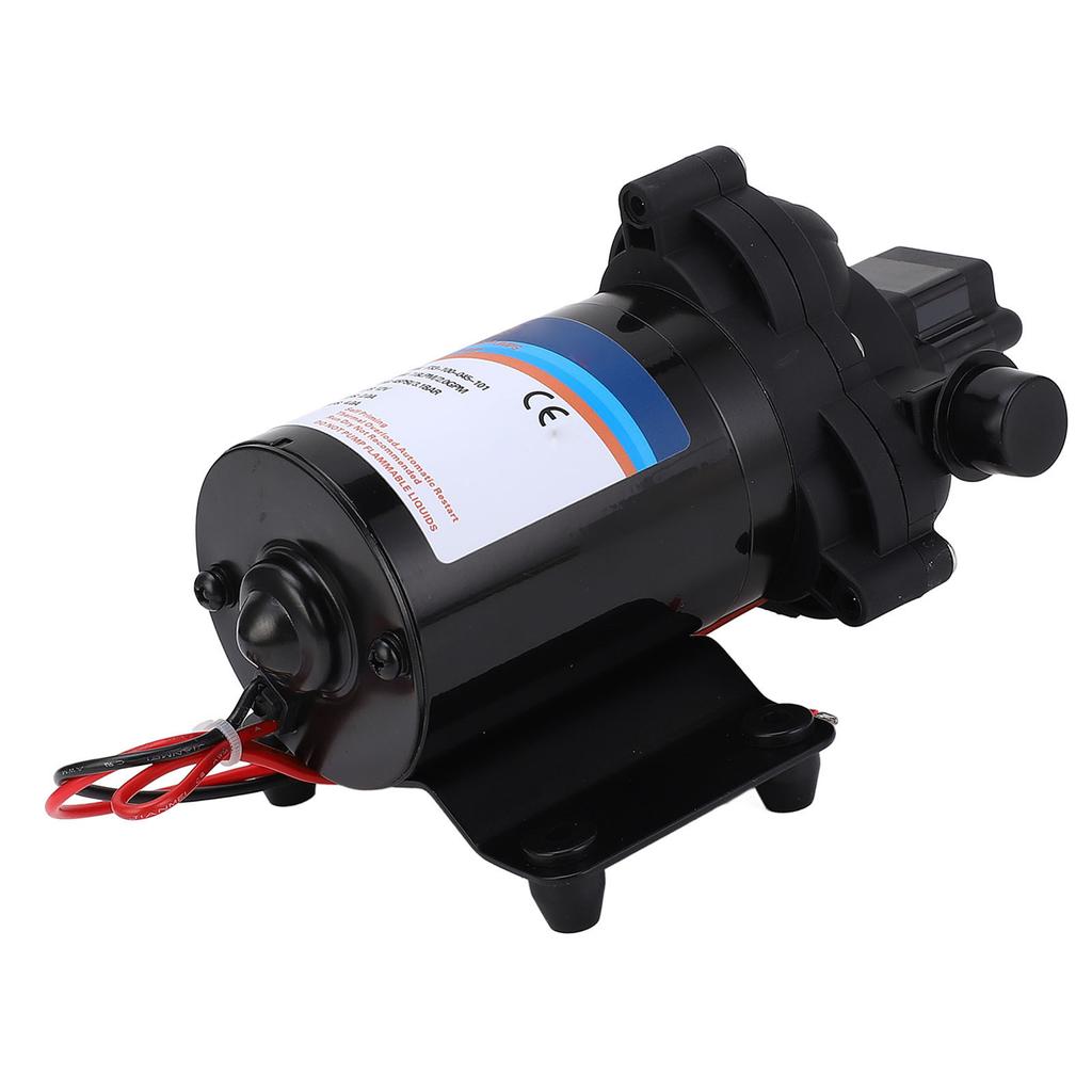 Selbstansaugende Membranwasserpumpe, 12 V DC, 2,0 GPM, 45 PSI, Frischwasserpumpe für Wohnmobile, Marine, Yacht, Caravan