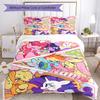 Little Pony (13) Customize Your Name Bedding Set Breathable Duvet Cover with Pillowcases Home Decoration Birthday Gift