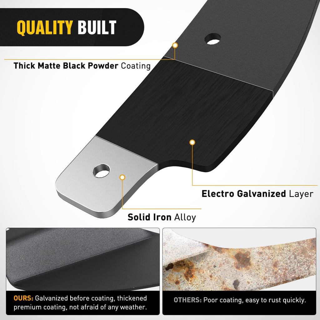 Nilight 42 inch Curved LED Light Bar Bracket Mounting Upper Windshield Roof Cab Brackets Compatible with Toyota Tacoma with Factory Roof Rack 2005