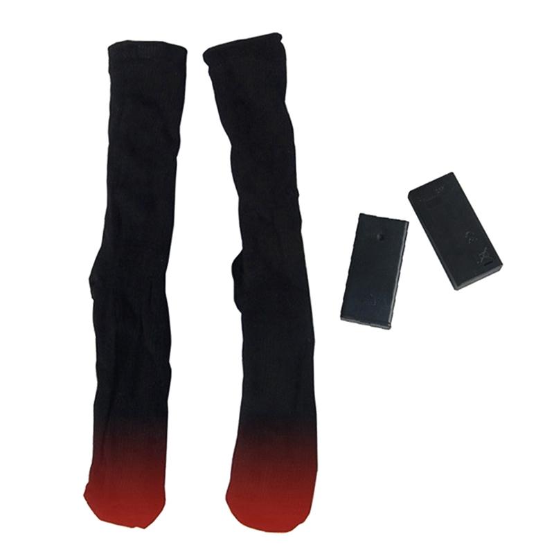 Electric Heated Socks Battery Powered Thermal Cotton Winter Cold Weather Foot Warmer For Hiking Hunting Ice Fishing