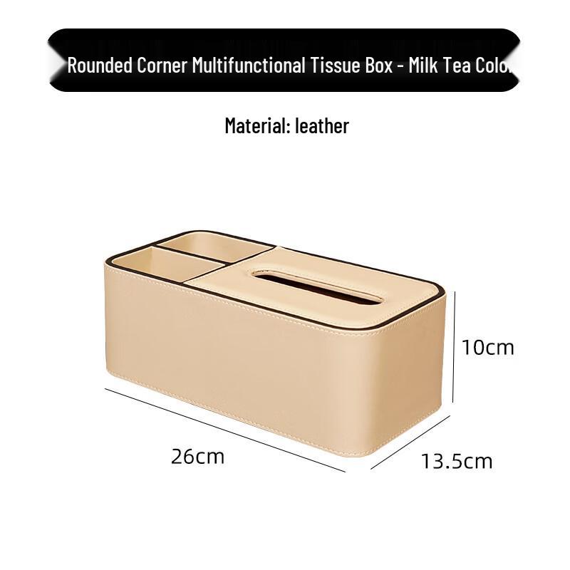 Miling Household Desktop Multi-functional Tissue Box with Remote Control Storage