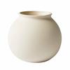 Matte Ceramic Round Vase Decorative Home Décor Soft Minimalist Design Indoor Floral Display 6.69 Inch Elegant Centerpiece