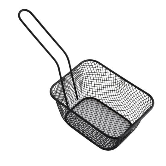 French Fry Serving Basket Mini Chips Deep Fry Baskets Stainless Steel Food Presentation Strainer Ergonomic Grip Fryer Accessory