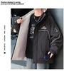 Men's & Teen Boys' Trendy Velvet-Enhanced Winter Jacket, Thick Cotton Windbreaker for Older Kids & Junior High Students