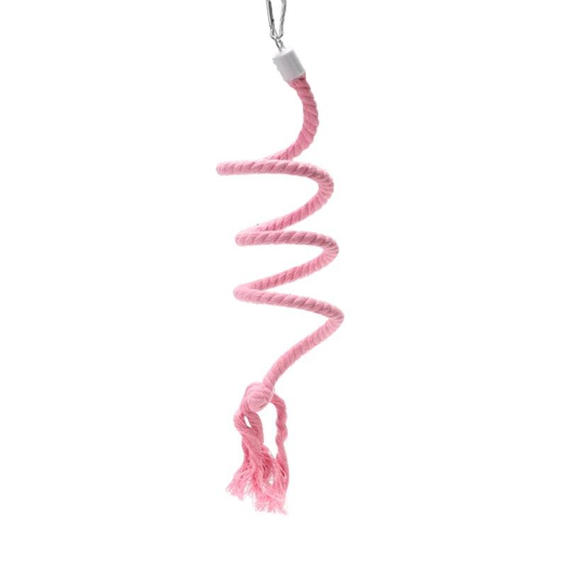Parrot Climbing Toy: Cotton Rope Swing & Hanging Bridge for Budgies & Cockatiels - Chewable Bird Stand