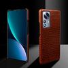 Crocodile Pattern Genuine Leather Case for Xiaomi 14 Ultra 13 Pro 12S 12T Mi 11 Lite Redmi Note 12 Pro Plus K50 K40 Hard Cover