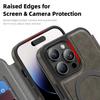 For iPhone 14 Pro Max Case Compatible with MagSafe RFID Blocking Card Holder Leather Phone Cover