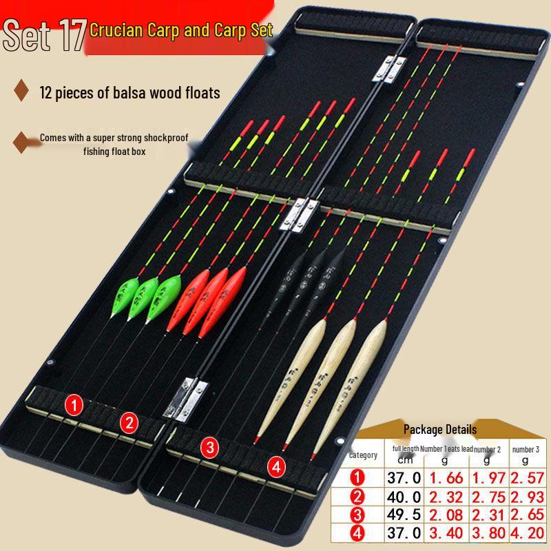 High-Sensitivity Nano Bright Fishing Float Set for Carp & Crucian Carp