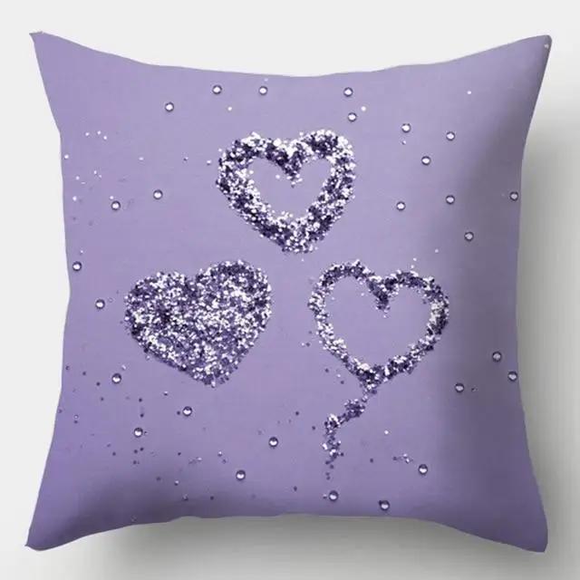 45*45 Pillow Home Decor Pillowcase Purple Geometric Decorative Cushion Cover Pillow Pillowcase Polyester