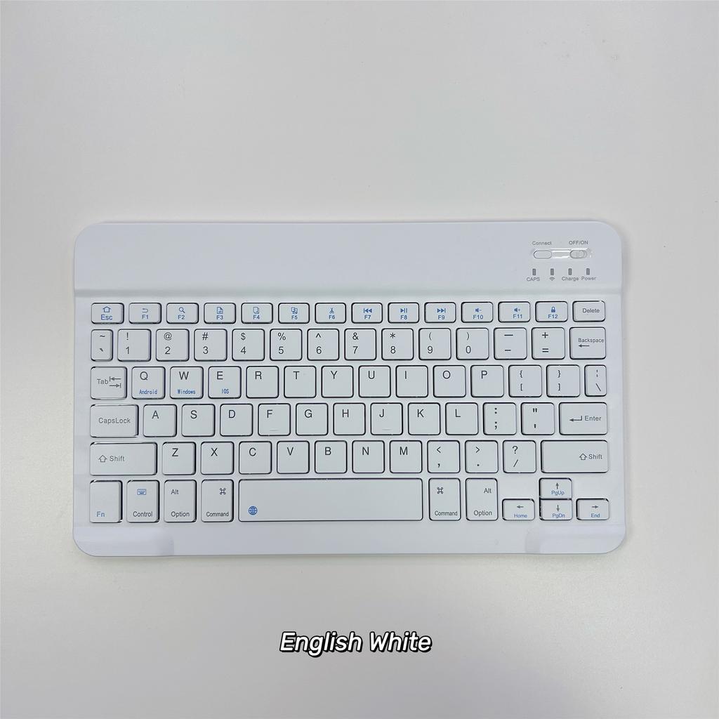 Ultra-Slim Bluetooth Keyboard Portable Mini Wireless Rechargeable for iPad Korean Japanese English Spanish Russian