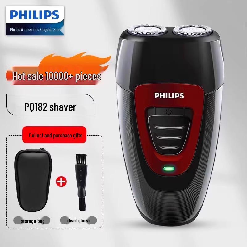 Philips PQ182/190 Tragbarer Elektrorasierer für Herren mit automatischem Schleifsystem