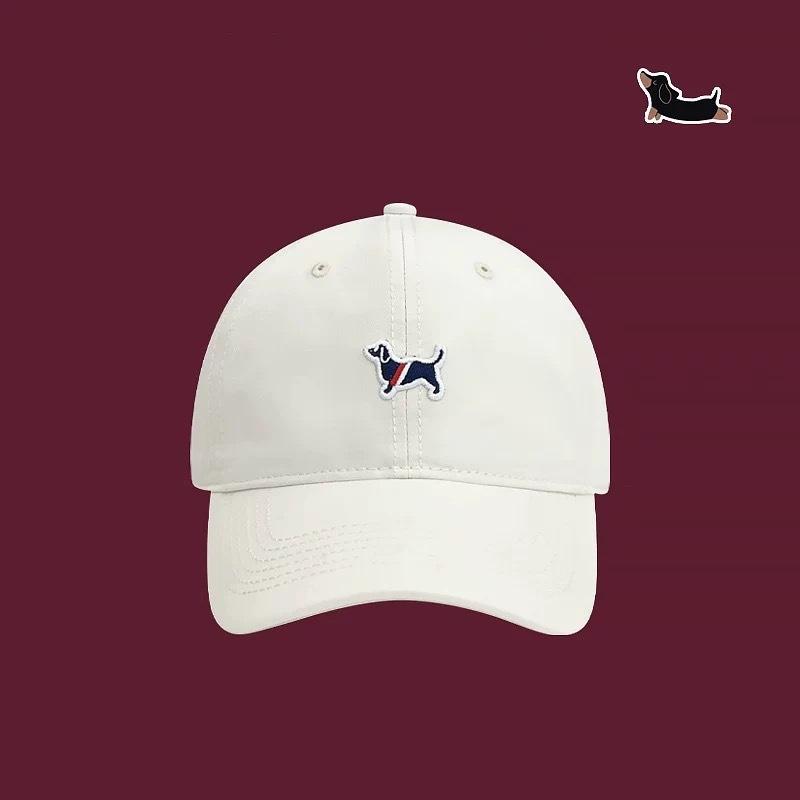 Korean Style Cartoon Cute Dog Baseball Hat Men and Women Soft Tops and Stylish Faces Small Duckball Cap Sun Protection Hat