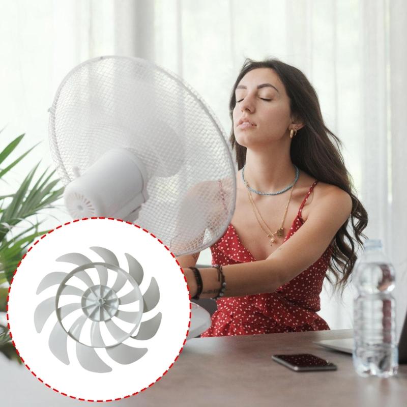 10/12inch 10 Blades Plastic Fan Blade Electric Fan Accessories Household Standing Pedestal Fan Blade Table Office Space