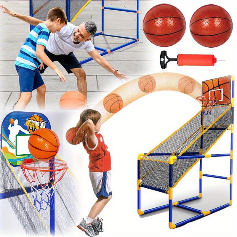 Kids Arcade Basketball Hoop with 3 Balls, Indoor Outdoor Single Shot Basketball Game,  Gifts for Boys Girls Ages 3-8 Years Old