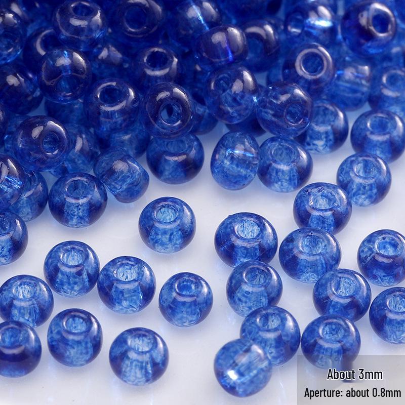 Blauer Glas-Reiskorn-Haarnadel: Handgefertigter Schmuck-Accessoire im antiken chinesischen Stil