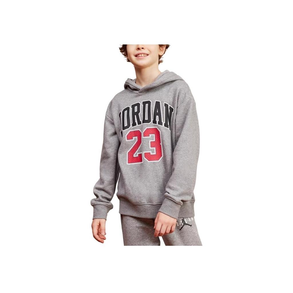 Jordan Trendy Allsidig Bokstav Og Tall Løs Hettegenser Barnehettegensere Rockegrå JD2342098GS-001