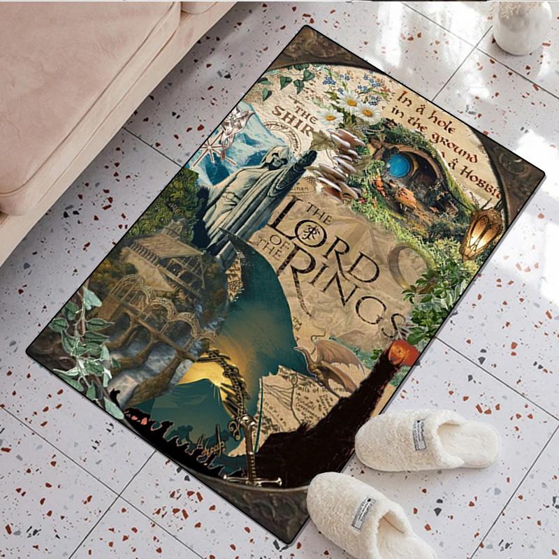 The Lord Of The Rings Carpet Office Decorative Carpet For Living Room Bedroom Door Mat Floor Rug Computer Chair Area Rug