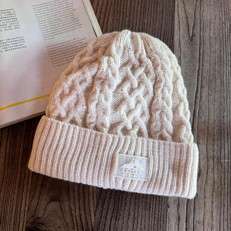 Acrylic Knit Hat For Men Winter Warmth Windproof Ears Protection Casual Style