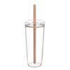 Portable Straw Cup 20oz Colorful Tritan Tumbler for Iced Coffee Juice Tea Milk Dishwasher Safe Drinkware Gift for Teens