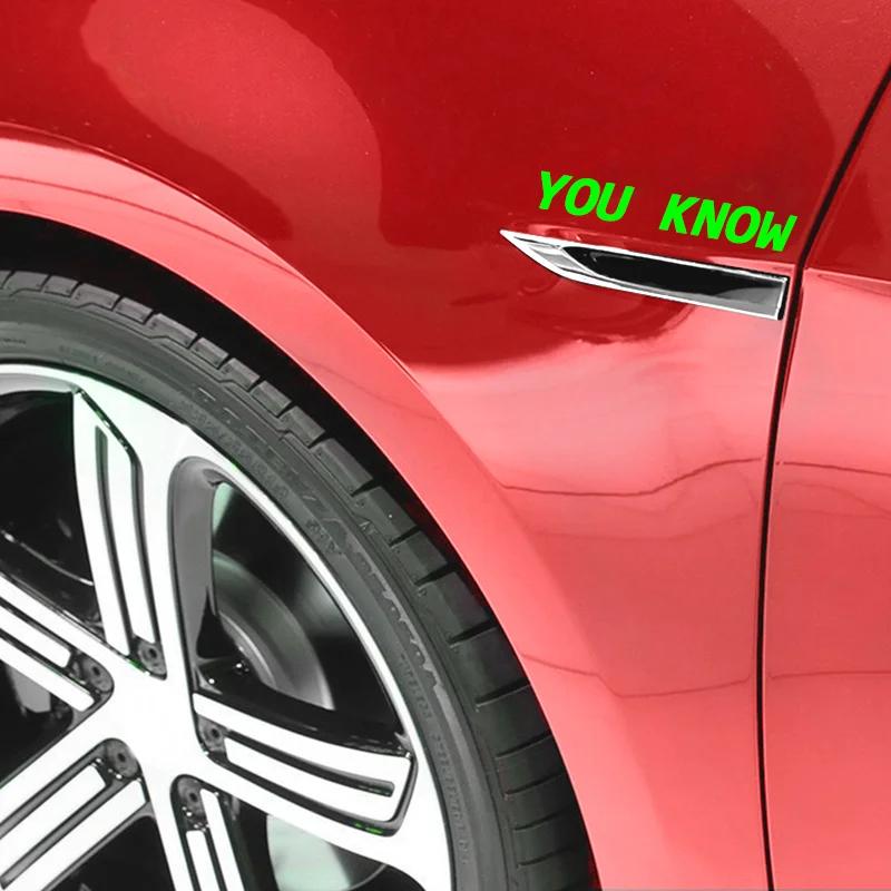 3D Adhesive Auto Body Kits Door Fender Knife GTE Logo Badge Emblem Car Sticker For VW GOLF 4 5 6 7 MK7 MK5 MK6 GTE