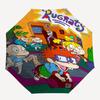Rugrats Themed Automatic Opening and Closing Umbrella, Compact Travel Umbrella, Lightweight and Portable, Suitable for Beach Commuting Busin