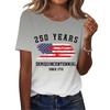 Women's Casual Short Sleeve Printed T-Shirt Crew Neck Lightweight Top for Everyday Wear Soft Fabric Comfortable Fit