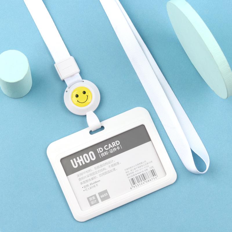 Adjustable ID Badge Lanyard for Employees, Students, Work, and School Cards - Customizable Holder