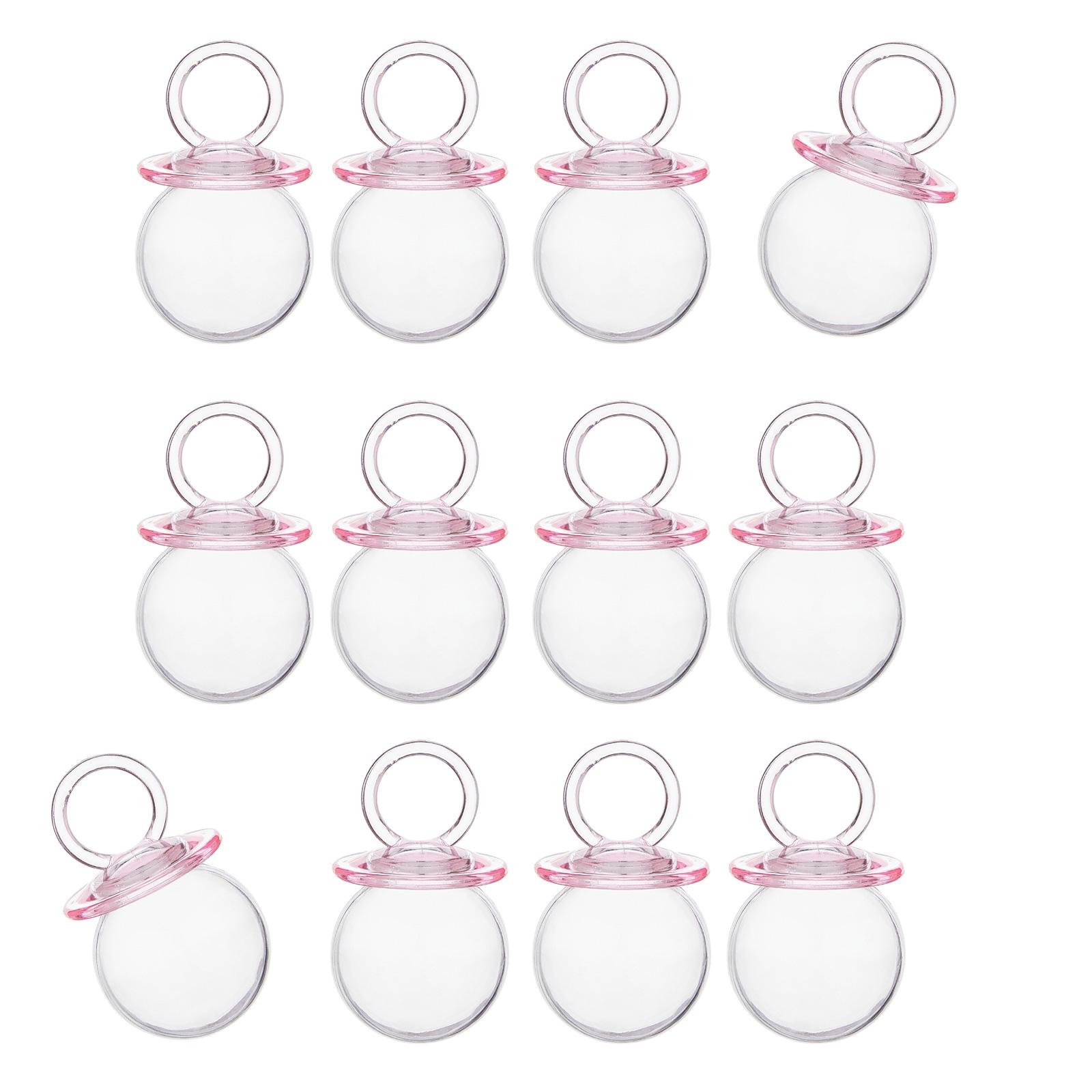 

Упаковка из 12 наполняемых коробок для конфет в форме пустышки, подходящих для украшения вечеринок по случаю рождения ребенка и крестин