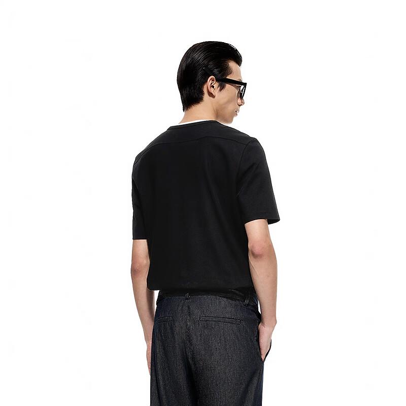 CROQUIS Men's 2025 Summer Raglan Sleeve Round Neck T-Shirt