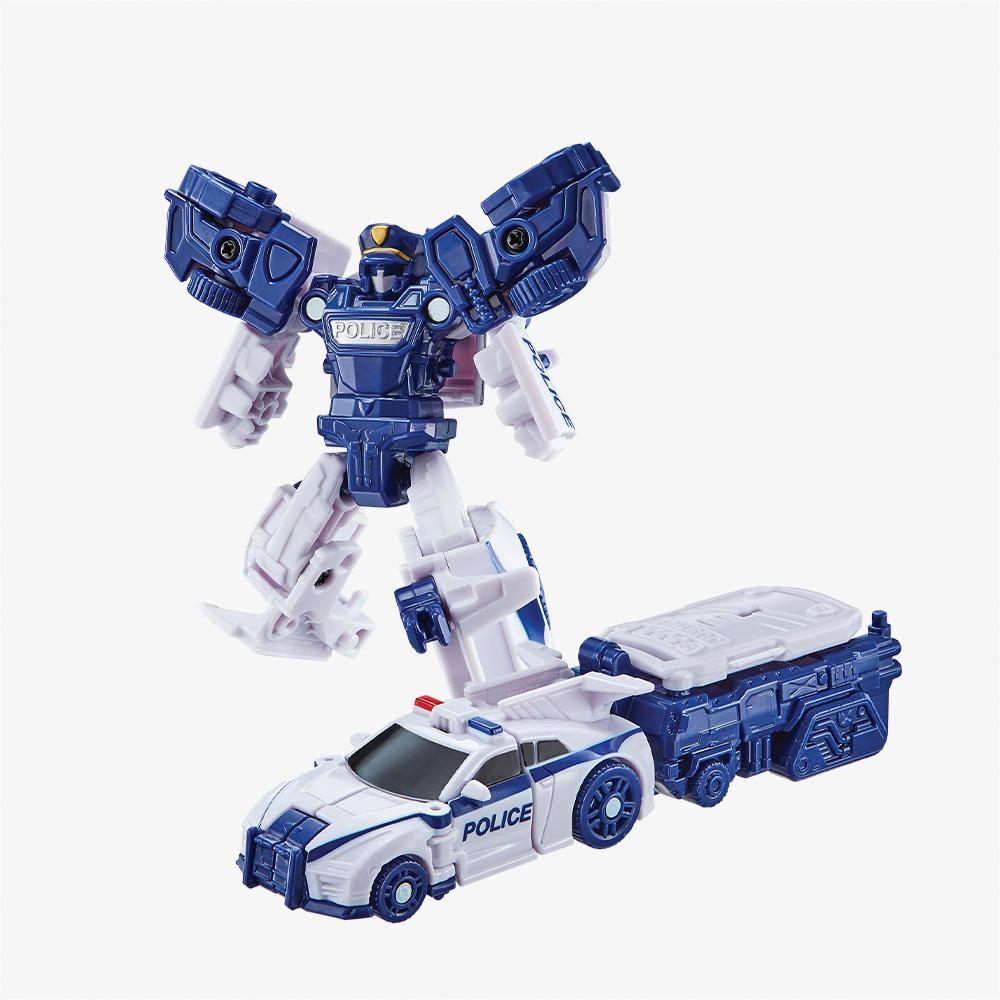 [young toys] Tobot Mini Ssen Transforming Police Car Robot