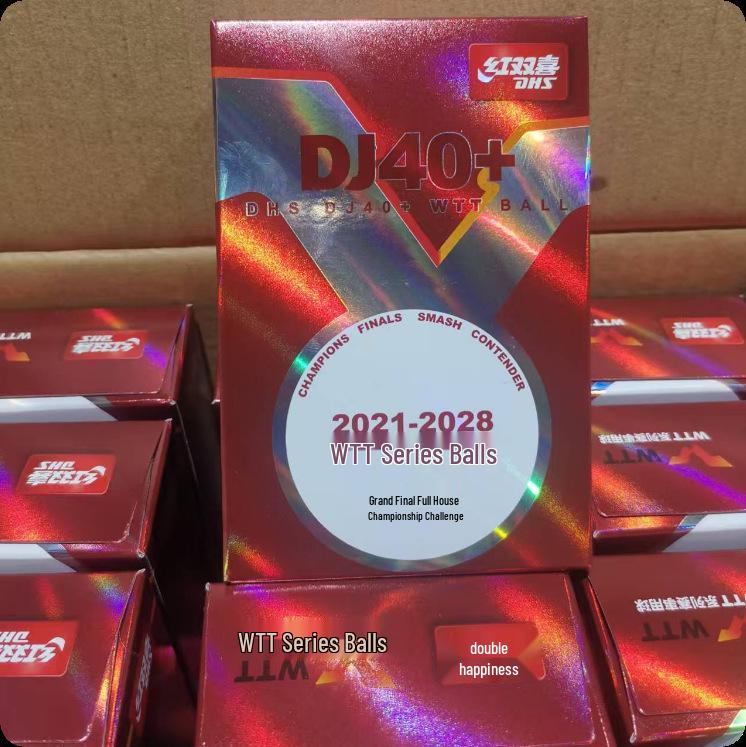 

Мяч для настольного тенниса Double Happiness D40+ Три звезды - Специальное издание для Чемпионата мира 2020 и матча DJ Tokyo WTT.
