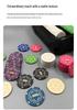 Texas Hold'em High-End Ceramic Poker Chip Set with Professional K Box for Card Rooms