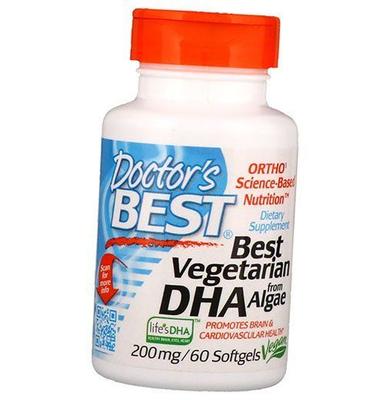 Vegan Algae DHA, Vegan DHA 200, 60 Veg Gelcaps (67327004)