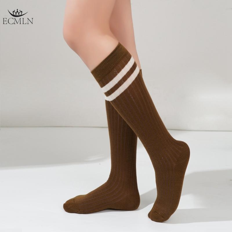 Women Striped Socks Knee High Socks Cotton Non-Slip Sweat-Absorbing Thigh Over Knee Long Socks for Women