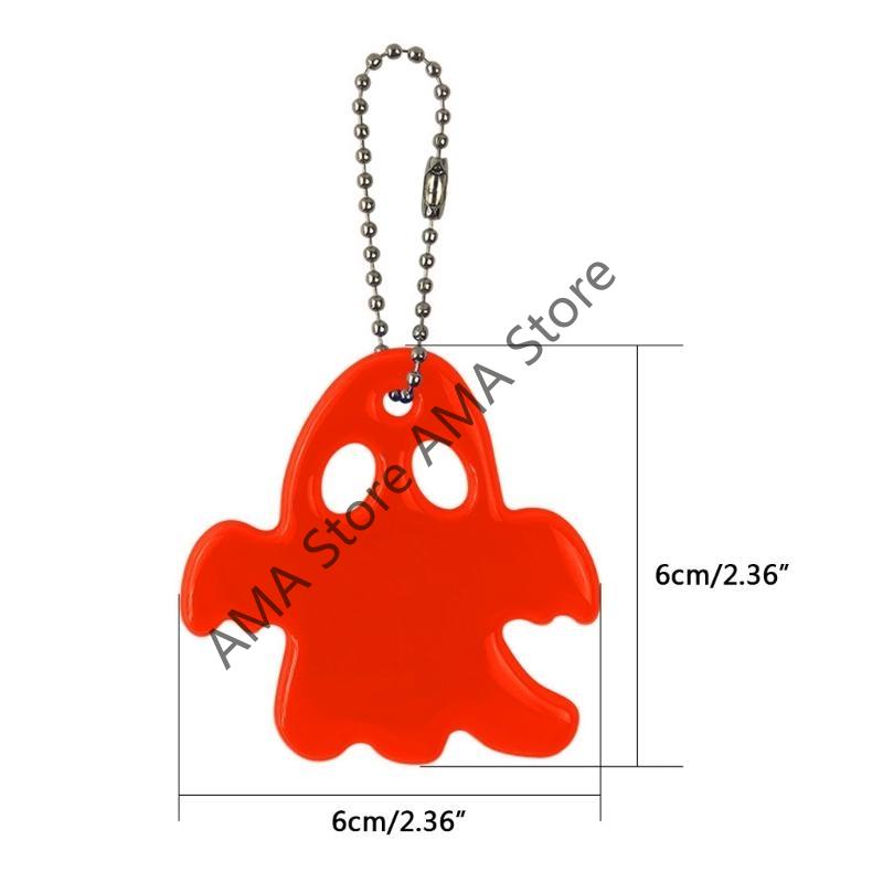 X7JF Reflective Pendant Safety Reflector Keyring Keychain Reflective Gear