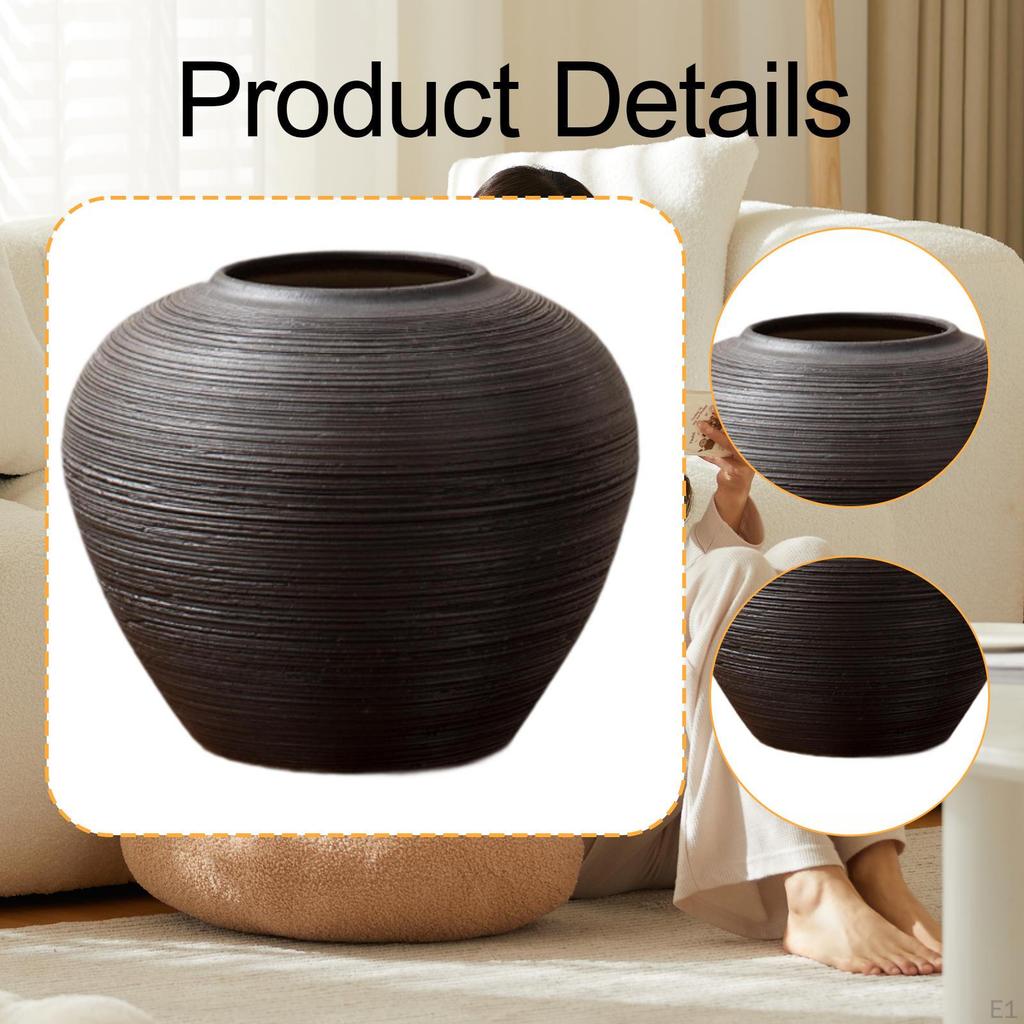 Vase for Flower Arrangements, Decorative Rustic Ceramic The Dining Table