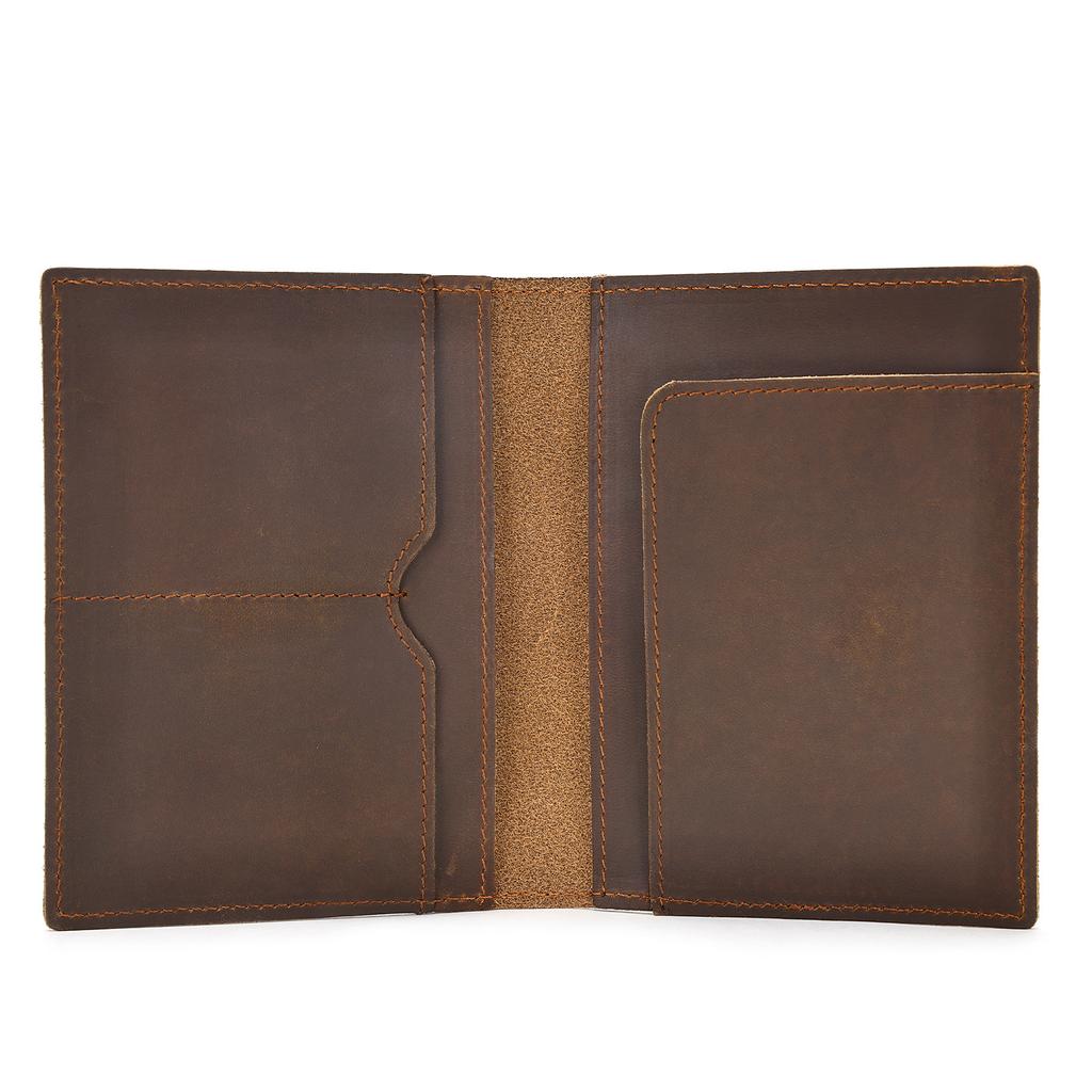 Men's Wallet, Genuine Leather, Crazy Horse Leather Wallet, Card Bag, Multi-color Wallet